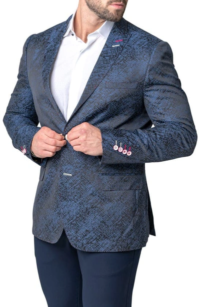 Maceoo Descartes Mars Black Sport Coat In Black