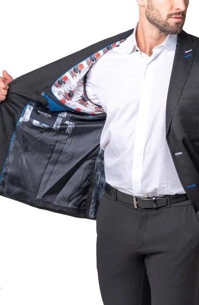 Maceoo Descartes Still Black Sport Coat In Black