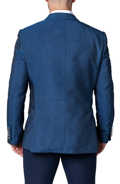Maceoo Socrates Luxor Blue Stretch Sport Coat In Blue
