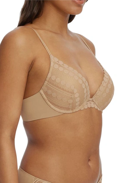 Skarlett Blue Seduced Lace Underwire Push-up Bra In Nylon