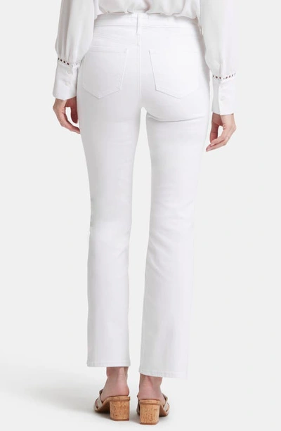 Shop Nydj Barbara Side Slit Bootcut Jeans In Optic White
