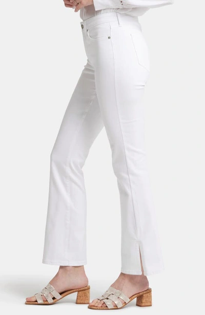 Shop Nydj Barbara Side Slit Bootcut Jeans In Optic White