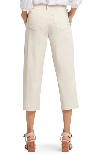 Nydj Straight Leg Stretch Twill Utility Capri Pants In White Creek