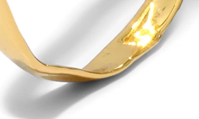 Shop Alexis Bittar Molten X-large Hoop Earrings In Yellow Gold