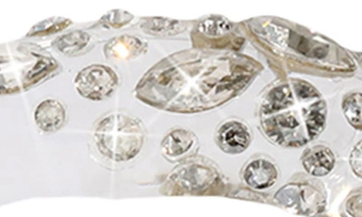 Shop Alexis Bittar Confetti Crystal Lucite® Hoop Earrings In Crystal/ Clear