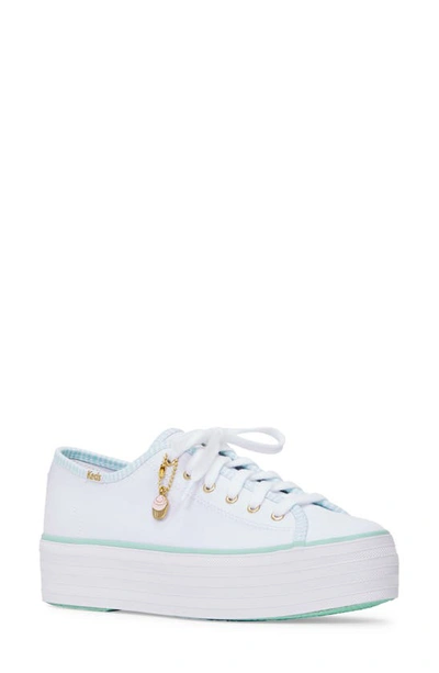 Shop Keds X Magnolia Bakery Triple Up Platform Sneaker In White Canvas