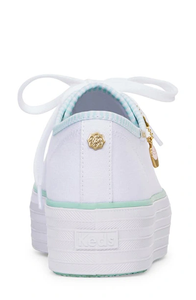 Keds X Magnolia Bakery Triple Up Platform Sneaker In White Canvas