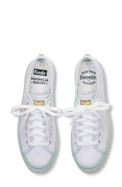 Keds X Magnolia Bakery Triple Up Platform Sneaker In White Canvas