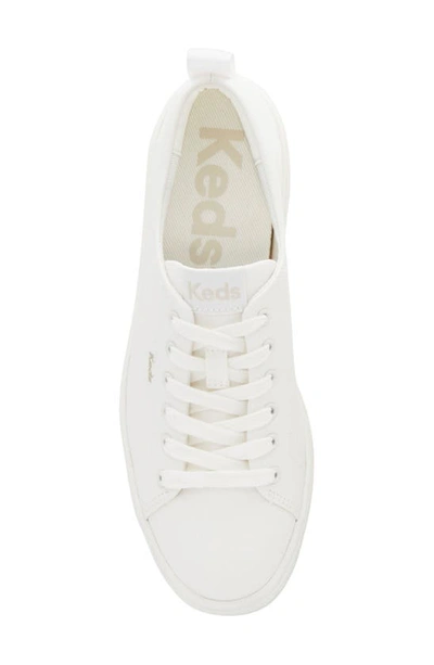 Shop Keds Sklyer Platform Sneaker In White Canvas