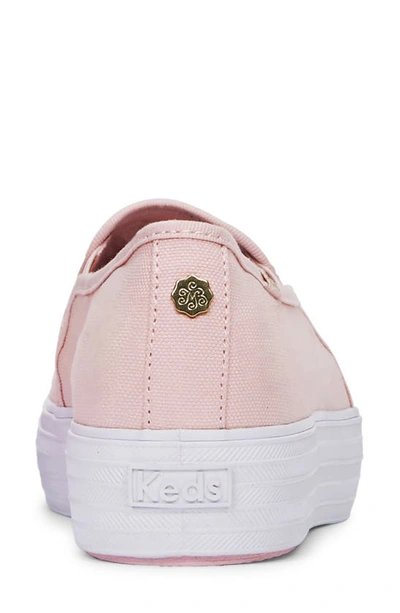 Shop Keds X Magnolia Bakery Triple Deck Slip-on Sneaker In Pink Canvas