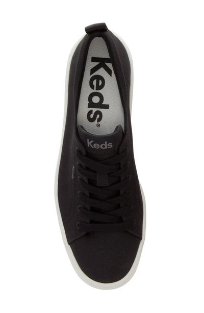 Shop Keds Sklyer Platform Sneaker In Black Canvas