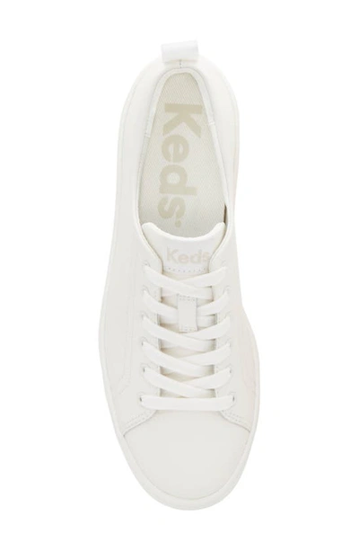 Keds Sklyer Platform Sneaker In White Leather