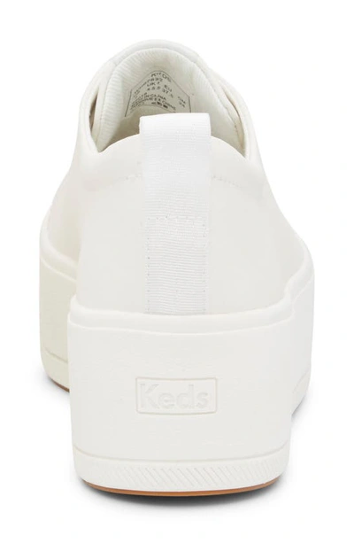 Keds Sklyer Platform Sneaker In White Leather