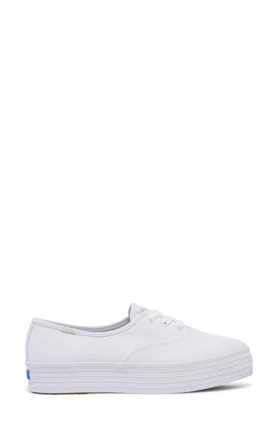 Shop Keds Point Platform Sneaker In White Canvas