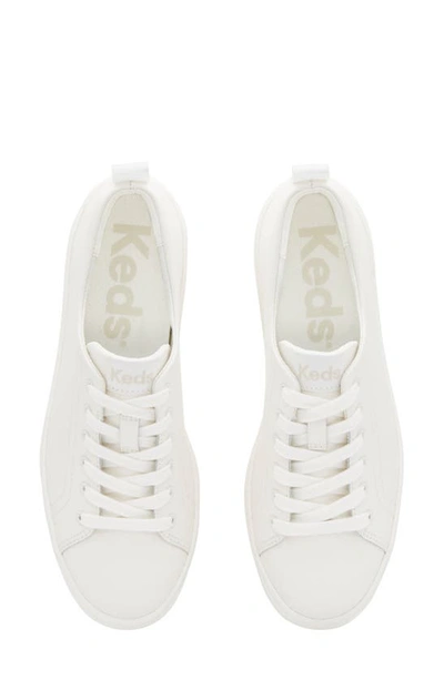 Shop Keds Skyler Platform Sneaker In White Leather