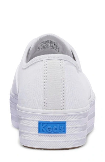 Shop Keds Point Platform Sneaker In White Canvas