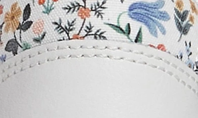 Shop Keds X Rifle Paper Co. Pursuit Sneaker In White Leather