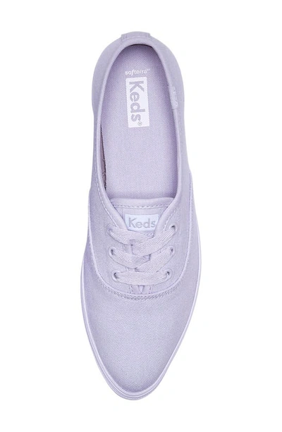 Shop Keds Point Platform Sneaker In Light/ Pastel Purple Canvas