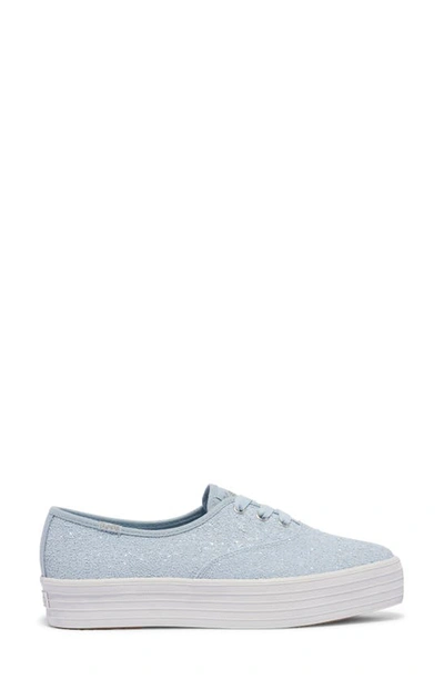 Keds Point 4 Platform Sneaker In Blue Glitter