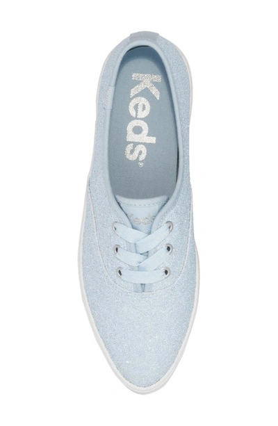 Shop Keds Point Sneaker In Blue Glitter