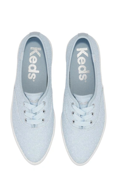 Shop Keds Point Sneaker In Blue Glitter