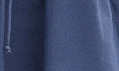 Shop Mango Embroidered Eyelet Long Sleeve Cotton Shirtdress In Blue