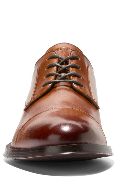 Shop Cole Haan Carnegie Cap Toe Derby In British Tan