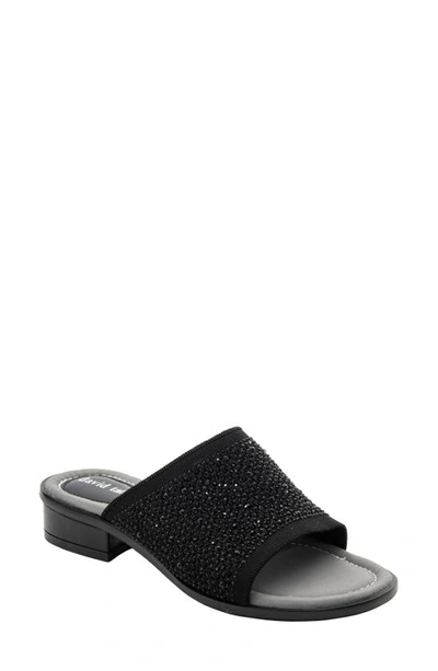 Shop David Tate Premium Slide Sandal In Black