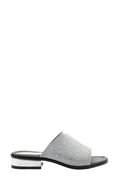 Shop David Tate Premium Slide Sandal In Gray