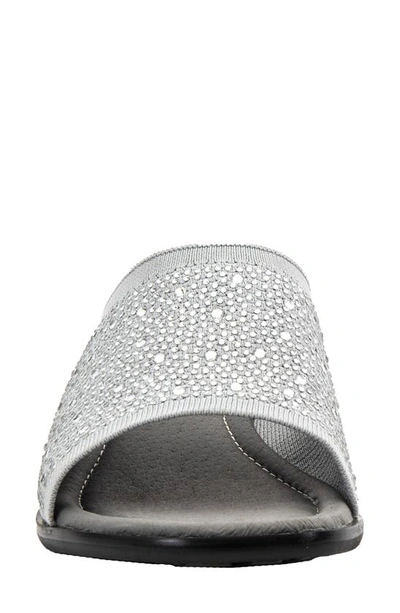 Shop David Tate Premium Slide Sandal In Gray