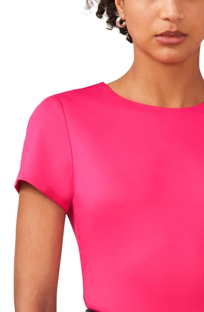 Shop Halogen (r) Essential Compression T-shirt In Magenta Pink