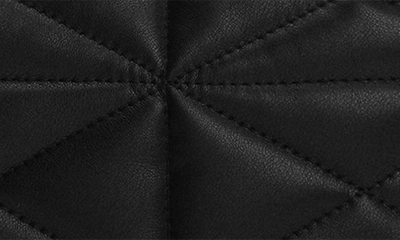 Mango Quilted Shoulder Bag Black In Black