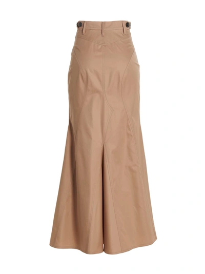 Shop Burberry Long Skirt
