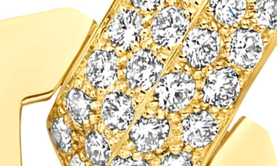 Shop Dries Criel Brute Pavé Diamond Earrings In Gold