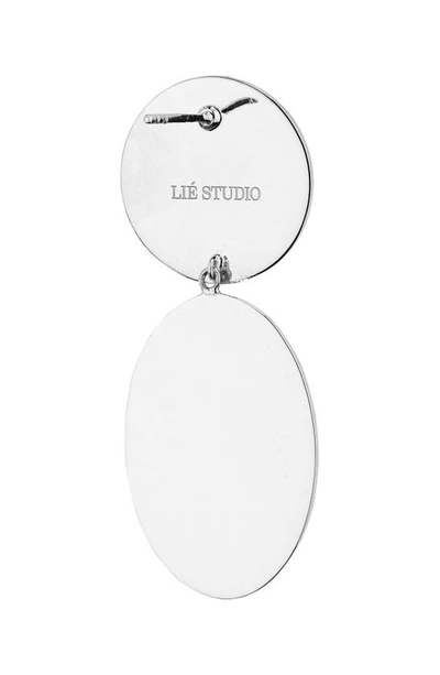 Shop Lie Studio The Klara Drop Earrings In 925 Sterling Silver