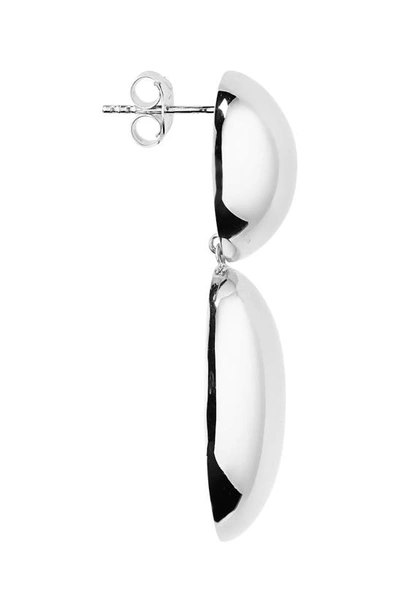 Shop Lie Studio The Klara Drop Earrings In 925 Sterling Silver