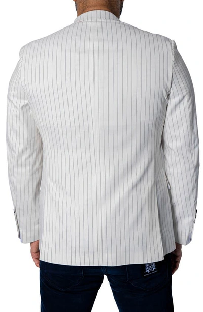 Maceoo Stripe Sport Coat In White