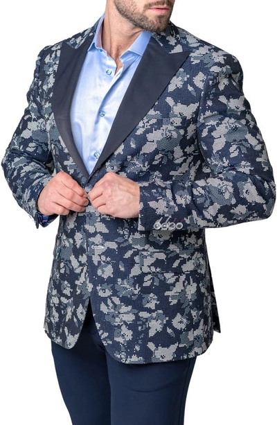 Maceoo Peak Premier Blue Sport Coat In Blue