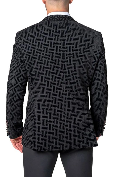 Maceoo Socrates Shadow Black Sport Coat In Black