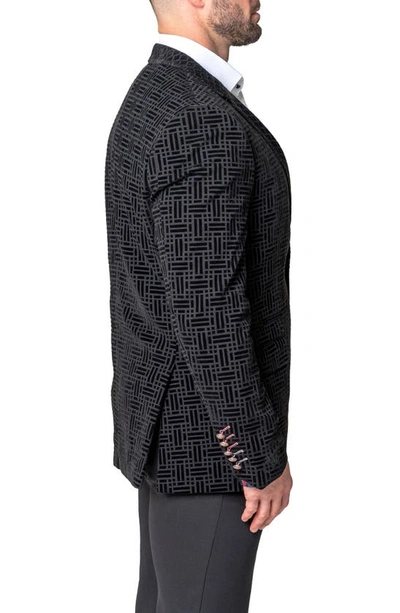 Maceoo Socrates Shadow Black Sport Coat In Black