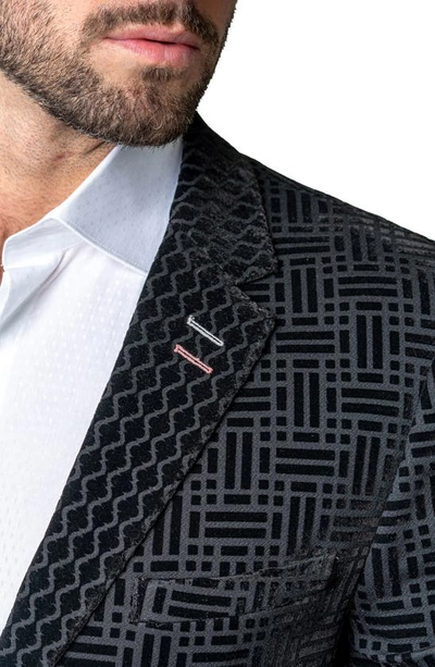 Maceoo Socrates Shadow Black Sport Coat In Black