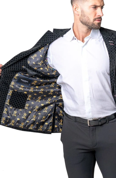 Maceoo Socrates Shadow Black Sport Coat In Black
