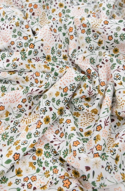 Little Unicorn Stretch Knit Swaddle In Pressed Petals