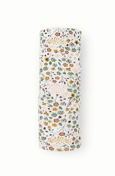 Little Unicorn Stretch Knit Swaddle In Pressed Petals