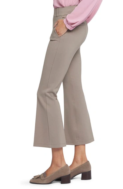 Shop Nydj Pull-on Ankle Flare Pants In Saddlewood