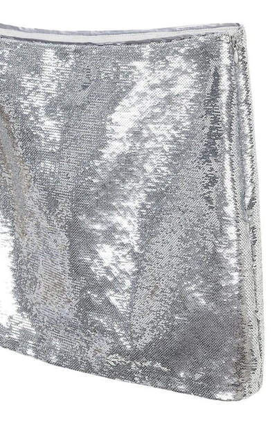 Mango Women's Sequin Miniskirt In Silver