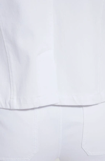 Shop Lyssé Della Denim Crop Blazer In White
