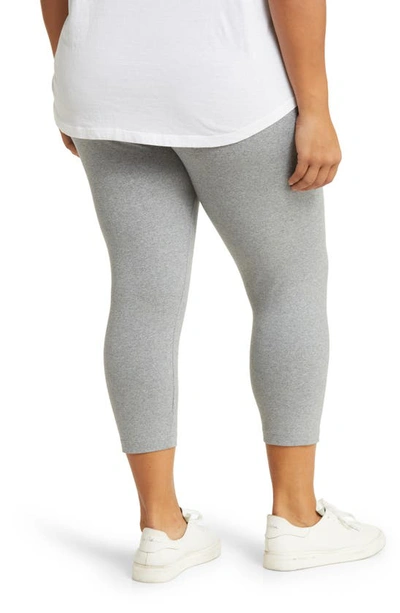 Lyssé Crop Leggings In Grey Melnage