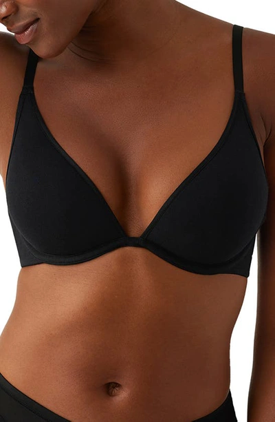 Shop B.tempt'd By Wacoal Cotton To A Tee Underwire Plunge T-shirt Bra In Night