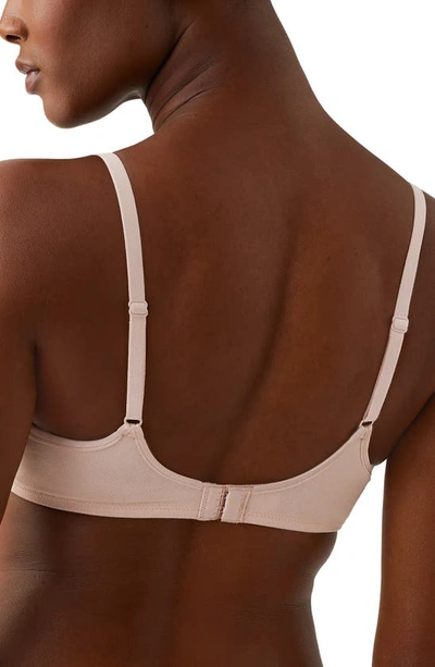 Shop B.tempt'd By Wacoal Cotton To A Tee Underwire Unlined Bra In Rose Smoke